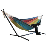 Hamac portable à double suspension anti-retournement en PP avec sac de transport et fonction de chauffage pour le camping