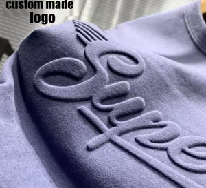 เสื้อยืดพิมพ์ลายพัฟแบบเรียบสำหรับผู้ชายเสื้อยืดผ้าฝ้ายพิมพ์ลายขนาดใหญ่พิมพ์ลายกราฟิก - Product Image 1