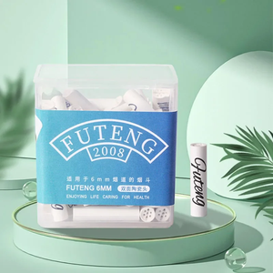 ขายส่ง ฟิลเตอร์แบบใช้แล้วทิ้ง อุปกรณ์สูบบุหรี่ ขนาด 6 มม. ฝาเซรามิก นาโนคริสตัล  ปลายกรองสำหรับสูบบุหรี่ - Product Image 1