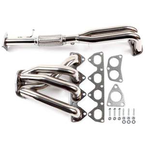 Nouveau kit de collecteur d'échappement de course Target Performance en acier inoxydable poli 4-2-1 Tri-Y pour Prelude BB6 2.2L H22A4 DOHC VTEC 1997-2001 - Product Image 3