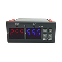 Thermostat numérique de haute qualité, multifonction, thermostat STC 3028, contrôleur hygromètre, AC 110V 220V DC 12V, livraison gratuite