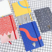 Carnet en cuir PU A4 A5 avec bande élastique, agenda personnalisé avec logo pour le bureau