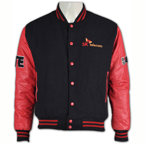 Latest Design cotton long sleeve black baseball jacket - Product Image 4