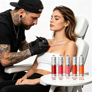 Pigmento vegetal semipermanente anti-gris para cejas, labios y ojos, efecto niebla suave, uniforme, brillante, limpio, pos-color, en tonos fríos y cálidos, multi-set. - Product Image 5