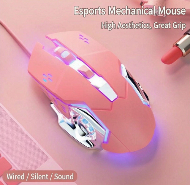 F5 Gaming Mouse, Rubber Scroll Wheel, Four-Speed Dpi Switch, Ideal for Office Use and Competitive Game Playing
