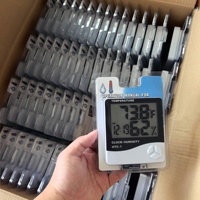 Thermomètre hygromètre numérique LCD HTC1 en matériau ABS, thermomètre d'intérieur électronique, humidimètre, réveil, maison, bureau, stock