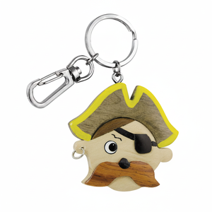 Portachiavi Pirata in Legno Senza Scatola Design Nautico Unico per Stile e Funzionalità - Product Image 2