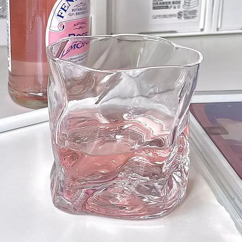 Высококачественный стакан 200 мл без свинца старомодный для виски вино сок вода питьевая стеклянная посуда