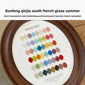 Uemachi Nanfa 2025 Nueva Primavera Verano vacaciones pequeño paño ciudad hielo transparente Gel esmalte de <span class=keywords><strong>uñas</strong></span> conjunto botella francesa para salones de <span class=keywords><strong>uñas</strong></span> - Product Image 3