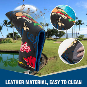 High Quality Pu Leather Golf Club Headcovers Customised Golf <b>Putter</b> Head Cover Pu Leather Embroidered Golf <b>Headcover</b> Custom - Product Image 4