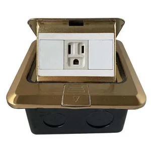 VNX Embedded Design Office Floor Power Socket CN Charger Ground Plug for Office Furniture