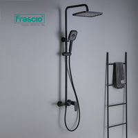 Frasbonbon — ensemble de robinets mitigeurs de douche, en laiton, à levier unique, chaud et froid, noir mat, de luxe