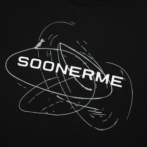 Kaos Hitam Grosir Terbaru Custom <span class=keywords><strong>Logo</strong></span> Reflektif Bahan Campuran Katun Poliester untuk Pria Musim Panas - Product Image 5