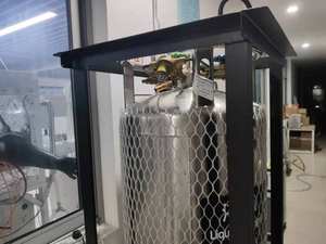 ถังไนโตรเจนเหลว 22psi สําหรับการจัดเก็บตัวอย่างทางชีวการแพทย์ LN2 ขวด dewar <span class=keywords><strong>LIN</strong></span> ถังแก๊สสําหรับห้องปฏิบัติการ - Product Image 4