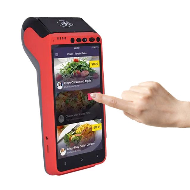Android 11 4G Wifi NFC 5.5 Inch Mobile Payment POS Terminal with NFC+MSR+Chip Card Reader Thermal Printer in Stock Z100