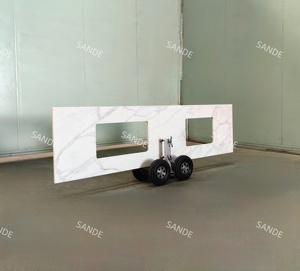 Chariot de transport de comptoir SANDE en vente flash, chariot mobile à quatre roues pour le transport de dalles de granit, de marbre et de pierre - Product Image 4