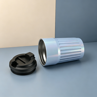 Nouvelle conception, gobelet isotherme en acier inoxydable à double paroi de 12 oz, pour bubble tea, bière, café, vente en gros, peinture arc-en-ciel, sans BPA