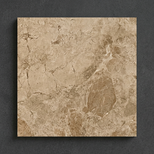 Baldosas de Porcelana Pulida Marrón Breccia, 600x600mm, Aspecto Mármol, Cerámica - Product Image 1