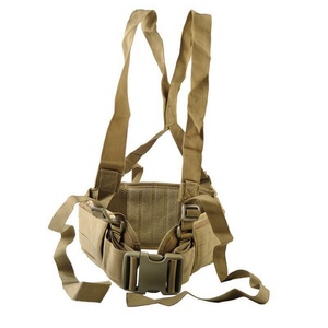 Chaleco Táctico MOLLE Coyote Brown de Nailon con Correas Ajustables para Uso en Exteriores - Product Image 1