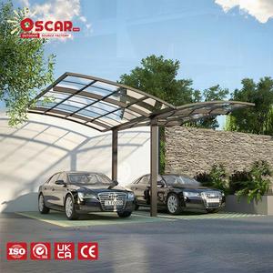 Structure cantilever <span class=keywords><strong>6x6</strong></span>, cadre en aluminium, auvent métallique pour parking, garage, allée extérieure, <span class=keywords><strong>carport</strong></span> en aluminium - Product Image 1