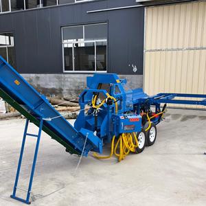Processeur de bois de chauffage professionnel à prix abordable, intégré avec scie et fendeuse, moteur 27 CV, capacité 500 mm, garantie 1 an - Product Image 1