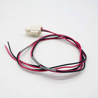 Cable de Conexión de 2 Pines Blanco con Bloqueo, Cable Abierto de un Solo Extremo con Tubo Termocontraíble para Aire Acondicionado y Electrodomésticos