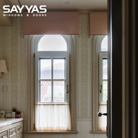 Ventana de Madera Revestida de Aluminio Sayyas W-FL95-IW con Clasificación Energy Star, Espaciador de Borde Cálido y Vidrio de Baja Emisividad para Control Climático