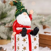 Nouvelle figurine de Noël transfrontalière en résine, décoration de bureau créative, artisanat simple, décoration féerique pour la maison