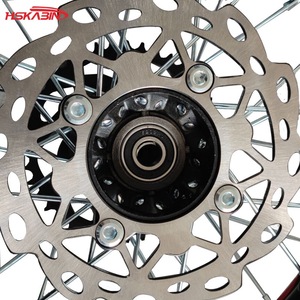 Ruedas de aleación de aluminio de 1.85X14 pulgadas para motocicleta todoterreno con calcomanías, conjunto de ruedas y neumáticos con discos de freno - Product Image 5