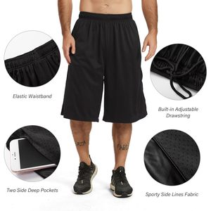 Short de Sport pour Homme, 12 Pouces, Long Basket-ball, Entraînement, Cargo, Sous le Genou, Logo, Décoration, Poches, Coupe Ample, 2025 - Product Image 2