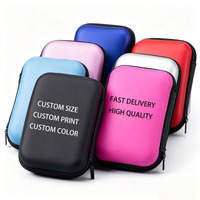 Étui de rangement rigide en EVA personnalisé, antichoc, pour disque dur externe SSD, sac de transport, organisateur de câbles numériques, étui de protection de voyage