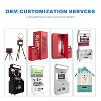 Journal coréen Photo Booth Style Self-Service Photobooth Presse Fête Journaux Tente Kiosque pour Selfie Fun Compatible