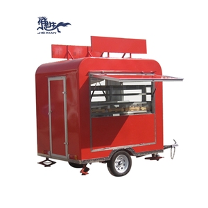 Chariot de nourriture mobile miniature JX-FS220R pour café et cupcakes, avec structure en aluminium, pour la vente de collations et de restauration rapide - Product Image 3