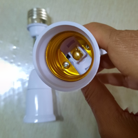 Adaptateur de douille de lampe LED réglable E27 vers E27, convertisseur de douille de lampe, séparateur de douille rotatif, rallonge de support de lampe pour intérieur