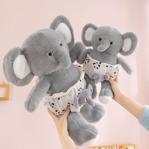 Giocattoli di Peluche all'Ingrosso: Orsacchiotto Morbido e Carino, Elefante Viola con Pannolino Rimovibile, Giocattoli di Peluche Animali Imbottiti - Product Image 1