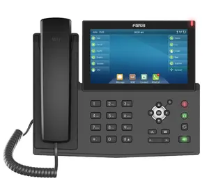 Yüksek kaliteli güvenlik Voip telefon Fanvil X7 dokunmatik ekran kurumsal IP telefon desteği 20 Sip hatları