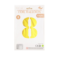Ballons Chiffres en Aluminium Doré et Argenté de 40 Pouces, Emballage Individuel en Carton, pour Anniversaire, Remise de Diplôme, Halloween