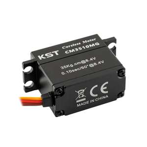 محرك سيرفو معدني بدون قلب KST CM3510MG، محرك تيار مستمر عالي الجهد وعزم الدوران، مقاوم للماء، 35 كجم.سم، 0.10 ثانية للشاحنات والعربات التي تعمل بالتحكم عن بعد - Product Image 4