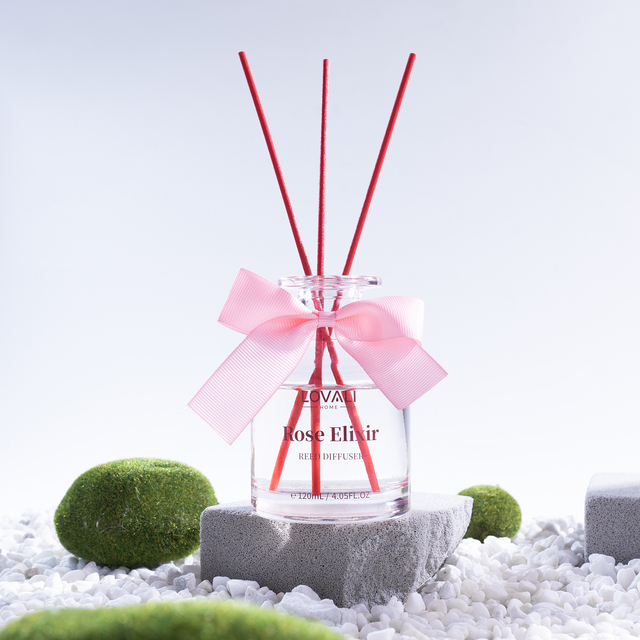 Home Fragrance Lovali Home 120ML Aromatherapy for Bedroom Luxury Reed Diffuser Set with Sticks Weeding Gift Private Lable