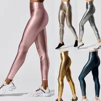 2022 Shiny Lichtgevende Stof Leggings Vrouwen Gym Fitness Workout Hoge Taille Butt Lift Ademend Sport Yoga Broek