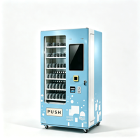 Distributeur automatique intelligent personnalisé avec SDK, gestion cloud, pour snacks et boissons, libre-service, commercial, combo
