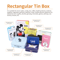 Boîte en étain rectangulaire personnalisée OEM avec fenêtre transparente, emballage métallique de qualité alimentaire pour cartes à collectionner et cadeaux