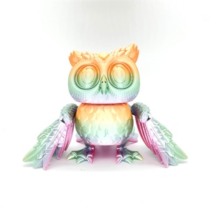 Figura de Búho Articulada Impresa en 3D, Juguete Antiestrés con Articulaciones Móviles, Decoración de Escritorio, Regalo Kawaii - Product Image 4