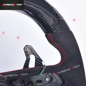 Volant en Fiber de carbone pour <span class=keywords><strong>Audi</strong></span> <span class=keywords><strong>RS4</strong></span> A4 8J B6 4F S8 D4 S4 B8.5 RS3 8V A6 C6 4F TT <span class=keywords><strong>MK1</strong></span> - Product Image 5