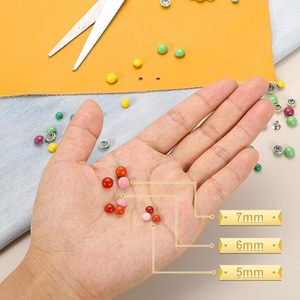 ชุดอุปกรณ์ยึดติดหนัง Uxcell หมุดโลหะทรงกลมแบบเห็ด ขนาดมิลลิเมตร สำหรับกระเป๋าถือ  หมุดโลหะแบบมีฐานเกลียว สำหรับงานฝีมือหนัง DIY - Product Image 4