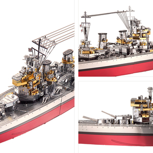 Tiểu Thuyết Piececool 2021 Đồ Chơi Lắp Ráp Câu Đố Quân Sự Tàu Cổ Điển Đồ Chơi Giáo Dục Mô Hình Tàu Chiến Mô Hình Kim Loại 3d - Product Image 5