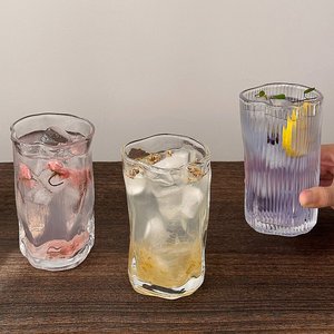 แก้วน้ำดีไซน์เฉพาะแบบขายส่ง แก้วน้ำฝนตก แก้วกาแฟลาเต้เย็น แก้วน้ำผลไม้และเครื่องดื่มเย็น สำหรับใช้ในบ้าน - Product Image 1