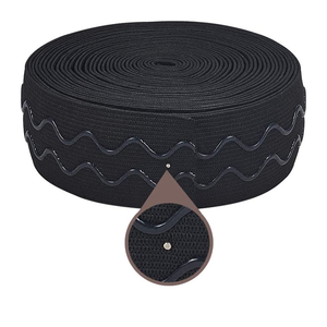 Banda de agarre elástica de silicona antideslizante para coser técnicas tejidas con <span class=keywords><strong>cord</strong></span>ón de elasticidad de correa de nailon Spandex elástico - Product Image 2