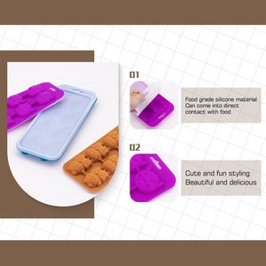 Custom Siliconen Mal Met Verwijderbaar Deksel Voor Ijsblokje Lade Halloween Pompoen Uil Ghost Dier Mal Voor Chocolade Jelly Candy - Product Image 6