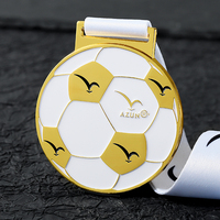 Fabrication directe de médailles en métal en alliage de zinc Médaille de football Football Badminton Sport Métal Trophées et médailles sur mesure
